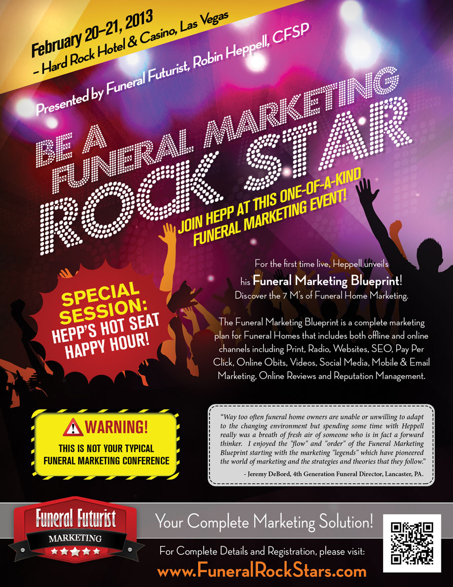 Funeral Rock Stars Event Poster