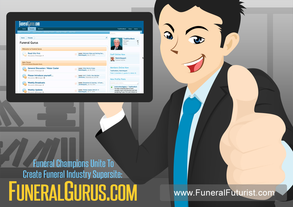 Press Release: Funeral Champions Unite To Create Funeral Industry Supersite: FuneralGurus.com
